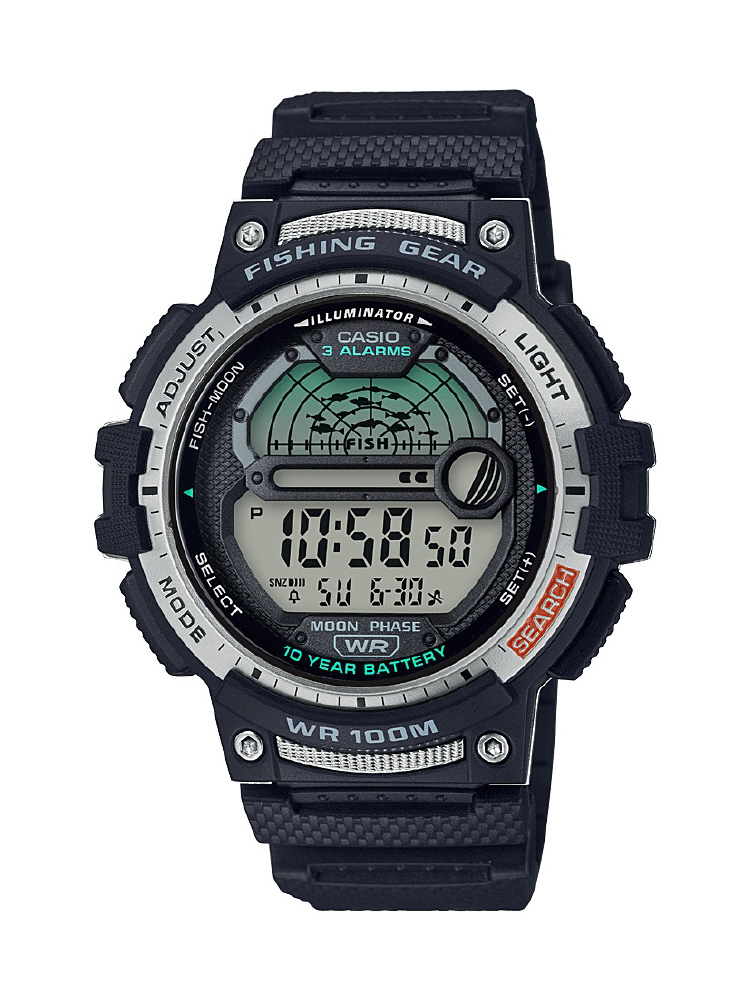 CASIO WS-1200H-1AJF フィッシングタイム 中古美品 - 時計