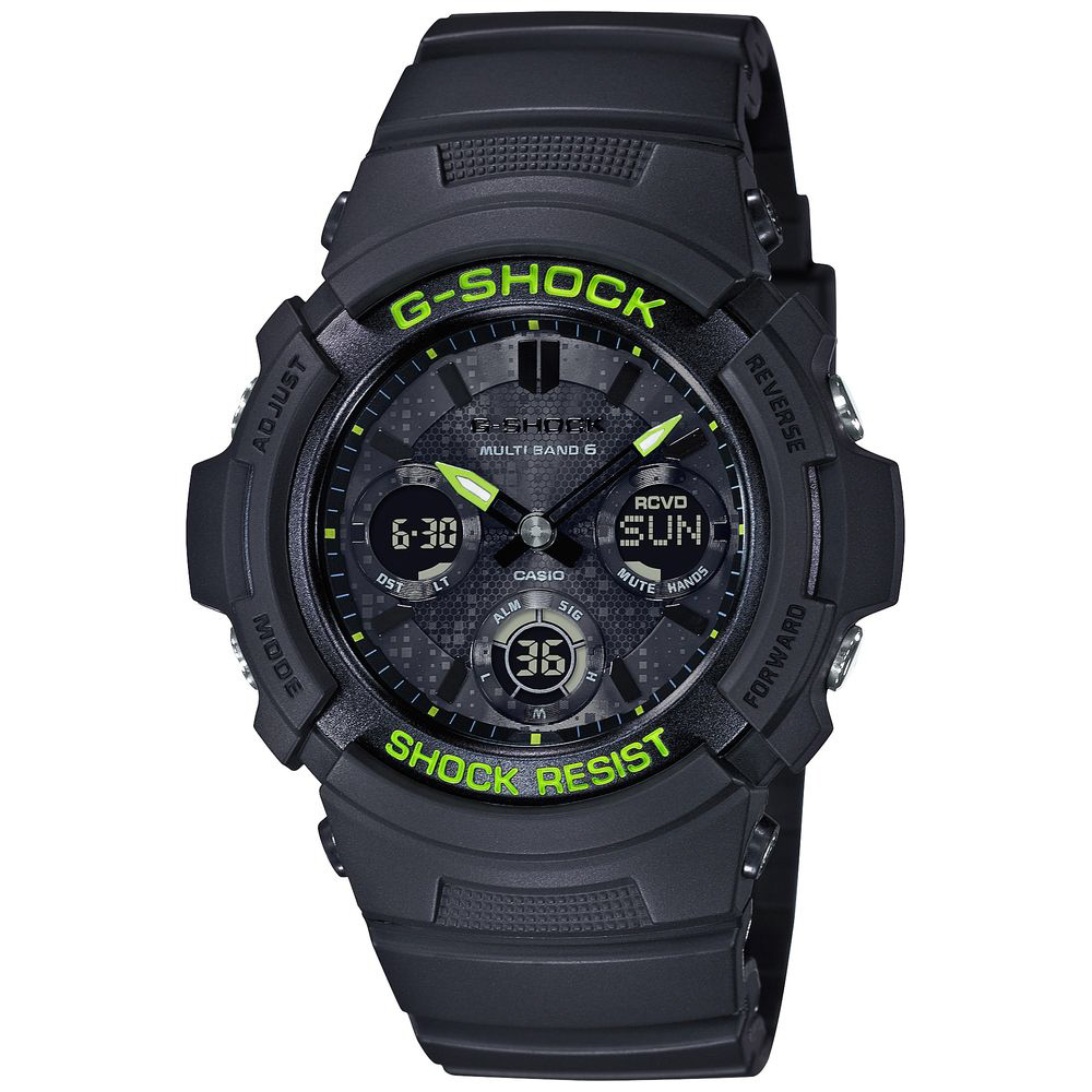 ソーラー電波時計】G-SHOCK（Gショック）Black and Yellow Series AWG 