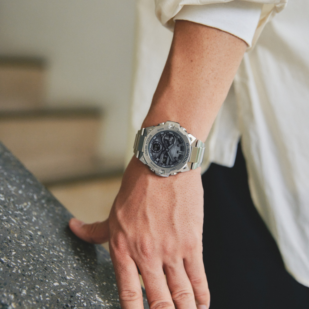 Bluetooth搭載ソーラー時計】G-SHOCK（G-ショック） G-STEEL（G