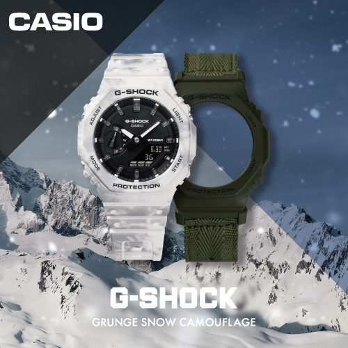 G-SHOCK（Gショック）GRUNGE SNOW CAMOUFLAGE GAE-2100GC-7AJR｜の通販