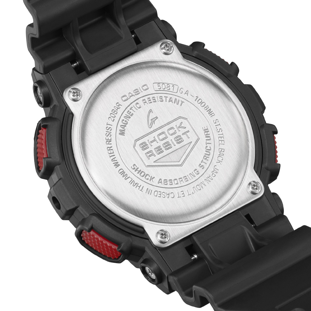G-SHOCK（Gショック）ブラック×レッド GA-100BNR-1AJF｜の通販は