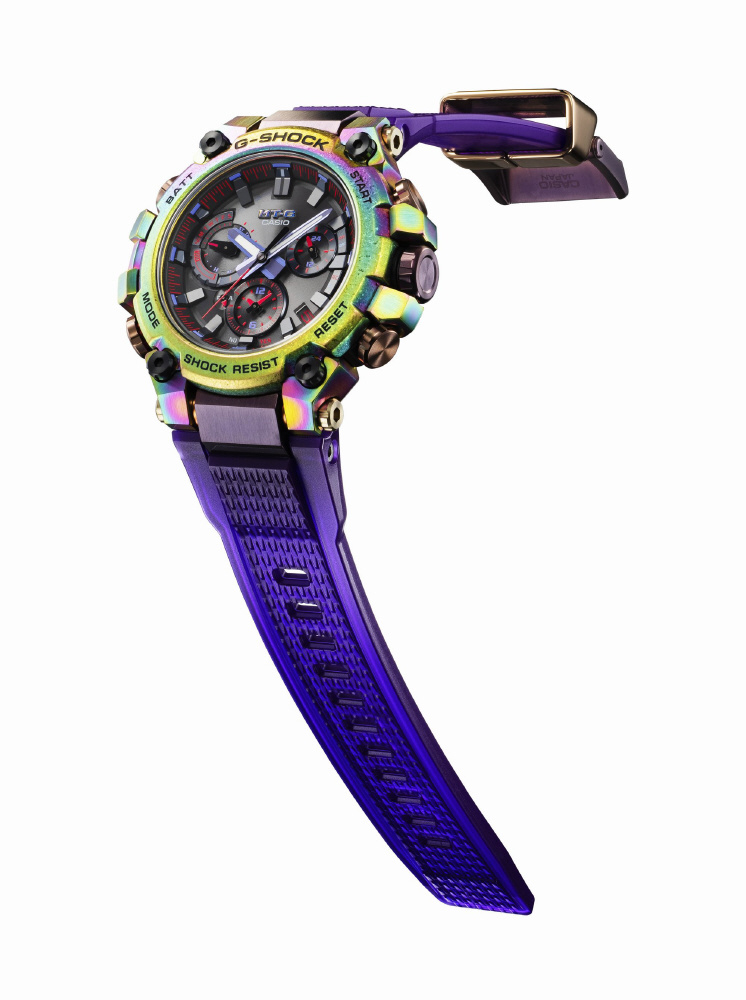 新品未使用CASIO G-SHOCK 黒 レインボー オーロラ デジタル腕時計