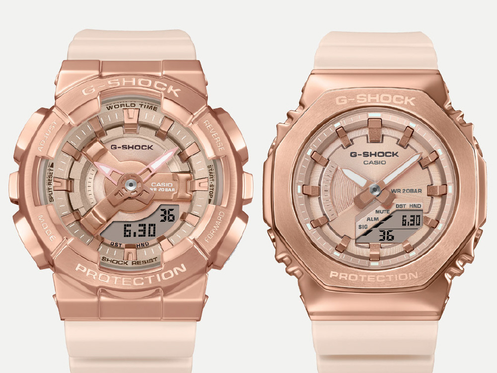 G-SHOCK（Gショック）メタルカバードシリーズ ピンクゴールド×ピンク