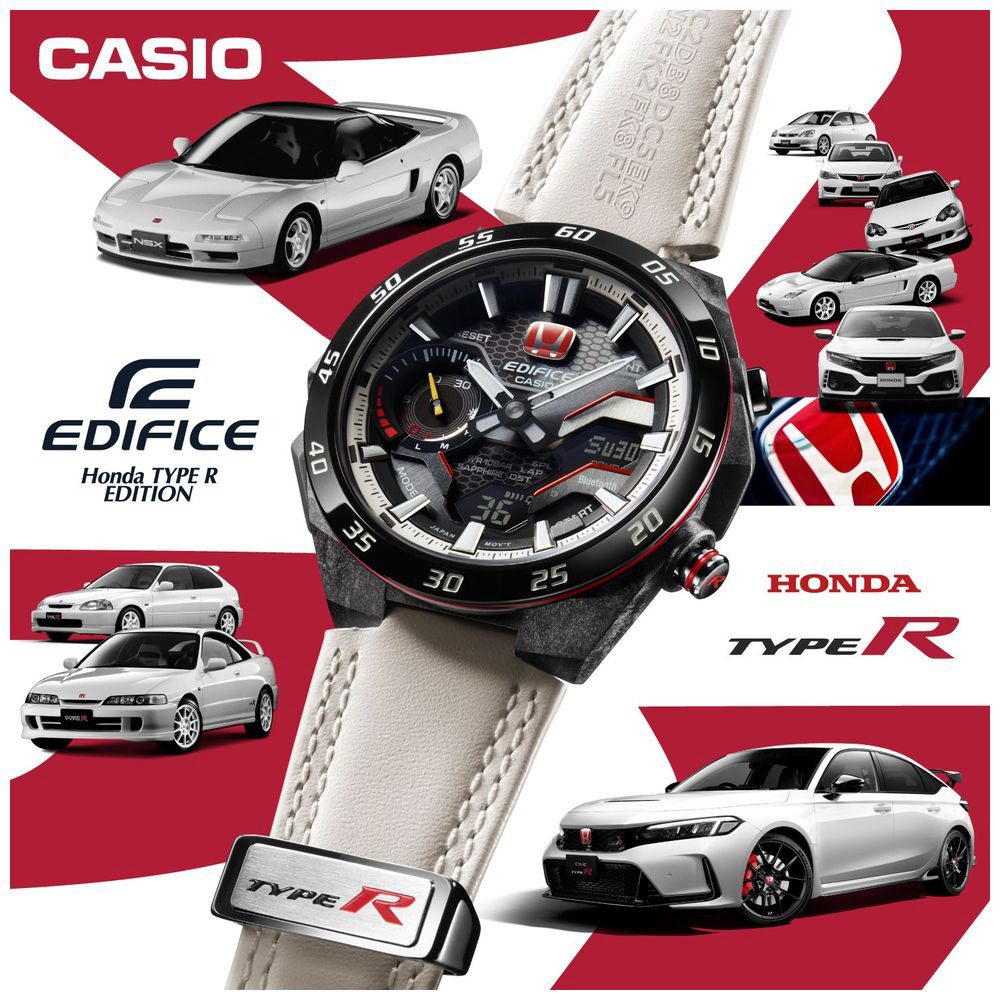 Bluetooth搭載ソーラー時計】EDIFICE（エディフィス）Honda TYPE R 