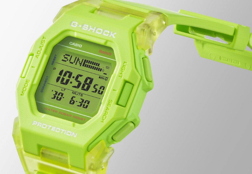 Bluetooth搭載時計】G-SHOCK（Gショック）ミニマルデザイン 蛍光