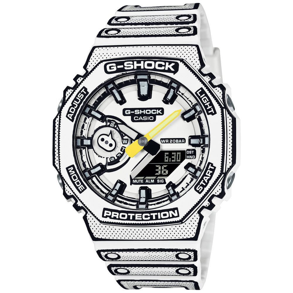G-SHOCK（Gショック）MANGA THEMEシリーズ ホワイト GA-2100MNG-7AJR 