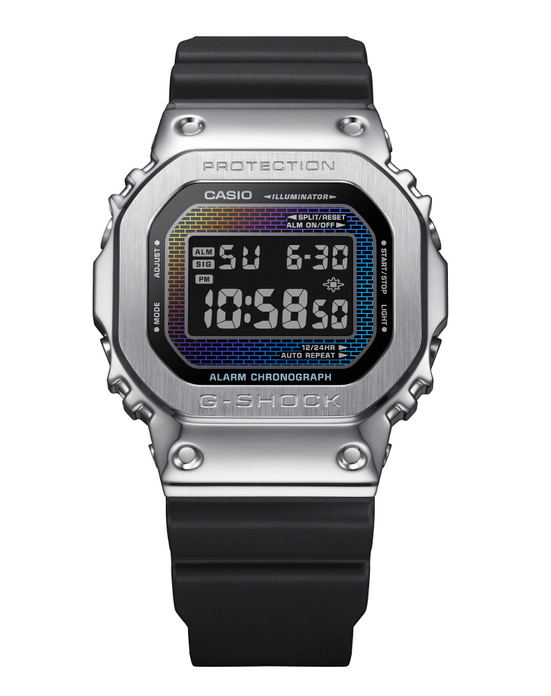 g-shock カスタム　レインボー　5600 未使用品 G-SHOCK DW5600用 カスタムセット メタル カシオーク Gショック