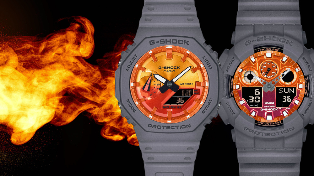 G-SHOCK（Gショック）Flame insideシリーズ グレー GA-2100FL