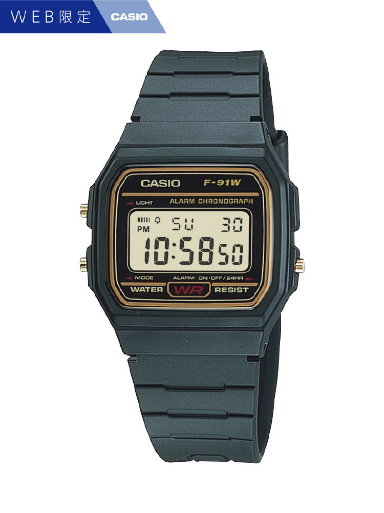 CASIO Collection（カシオコレクション）ブラック×ゴールド ゴールド F