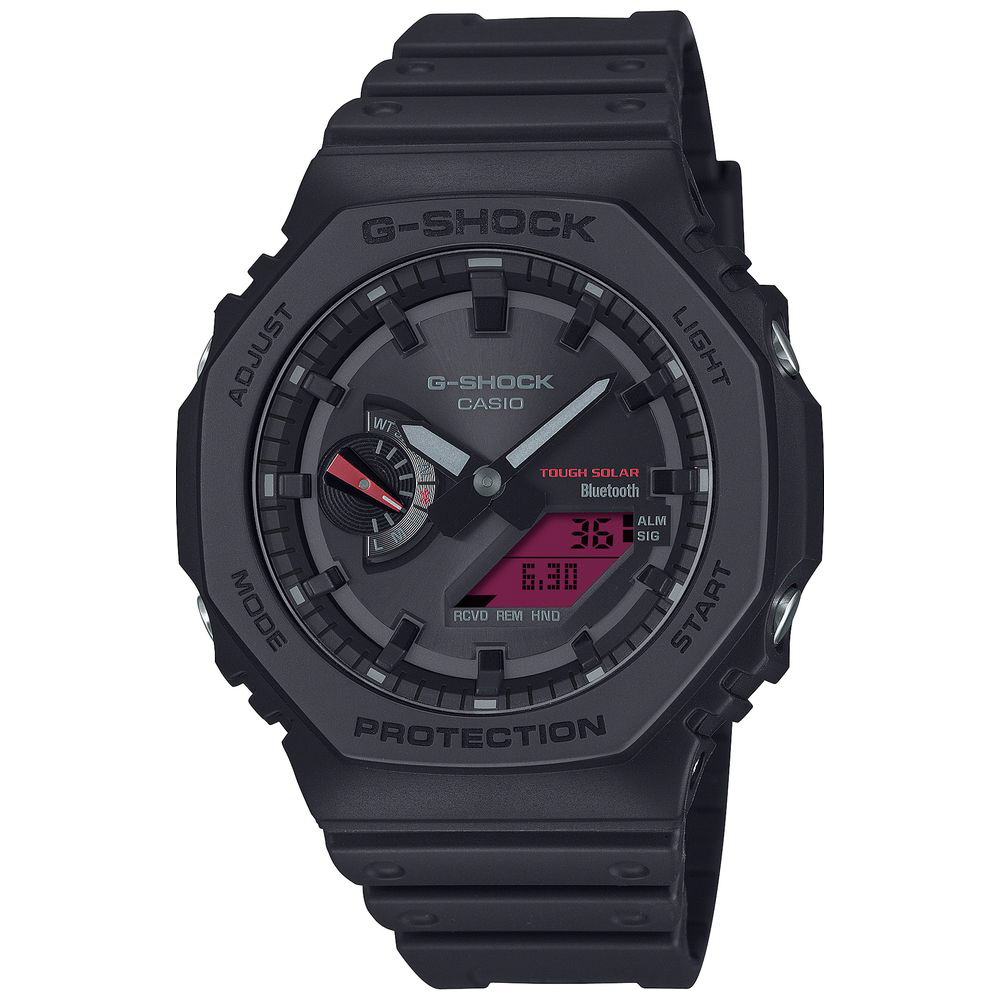 Bluetooth搭載ソーラー時計】G-SHOCK（Gショック）ブラック＆レッド