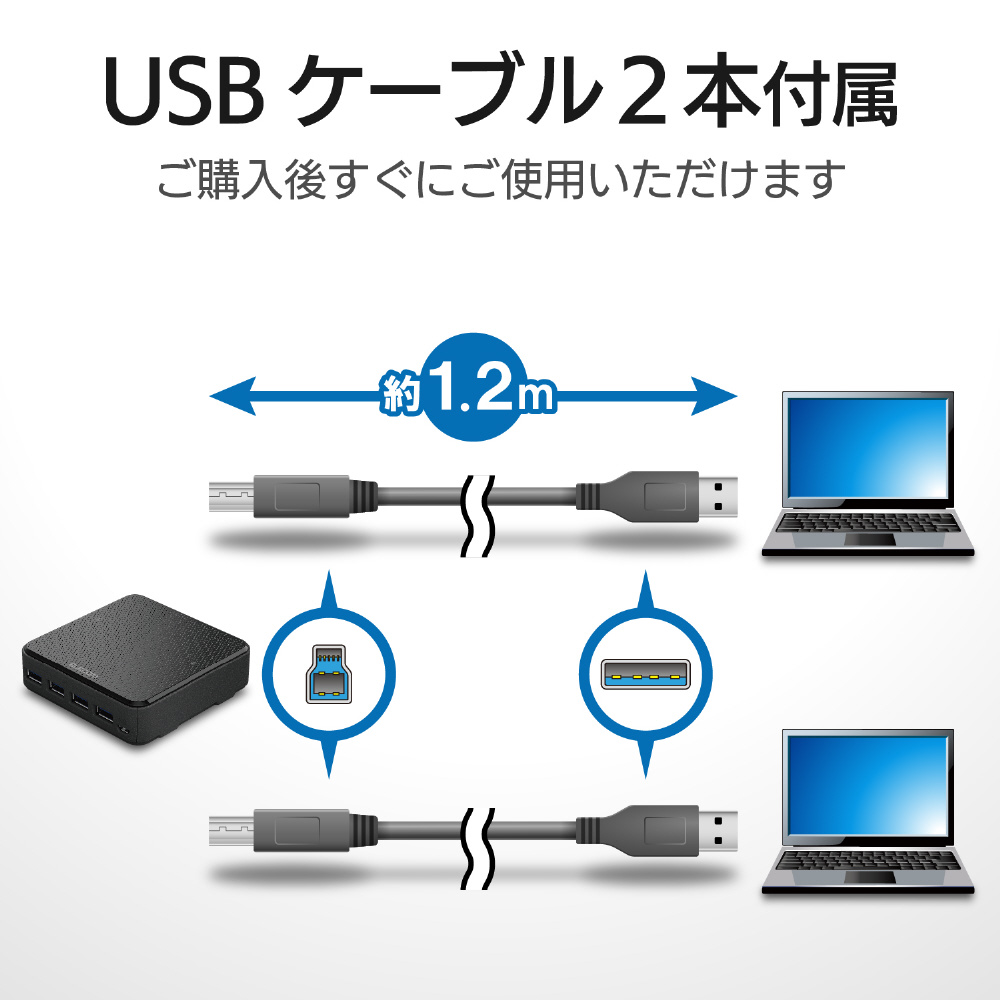 USB切替器/USB3.0/PC側2ポート/接続機器4ポート U3SW-T2｜の通販はソフマップ[sofmap]