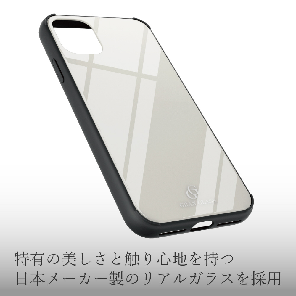 iPhone 11 6.1インチ対応 ハイブリッドケース ガラス 背面カラー