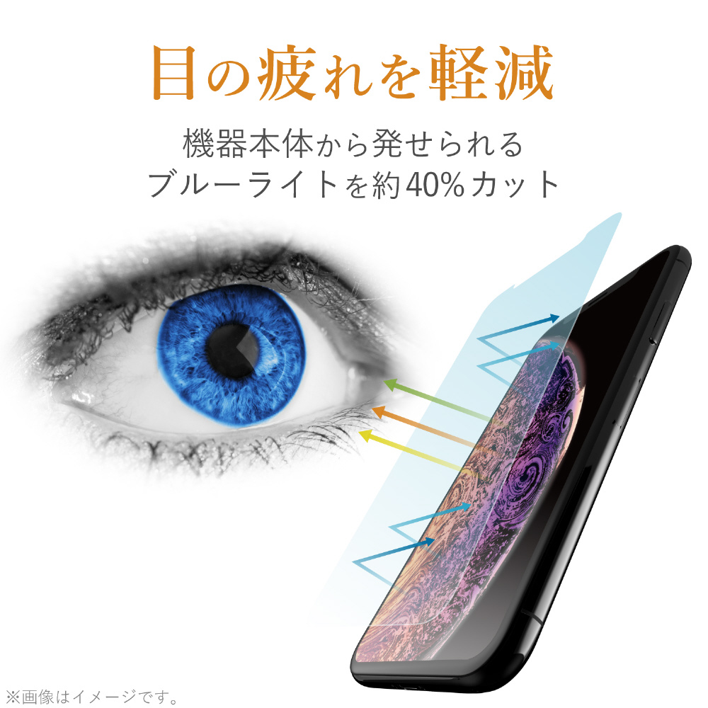 iPhoneX／XS／11pro 兼用ガラスフィルム ブルーライトカット