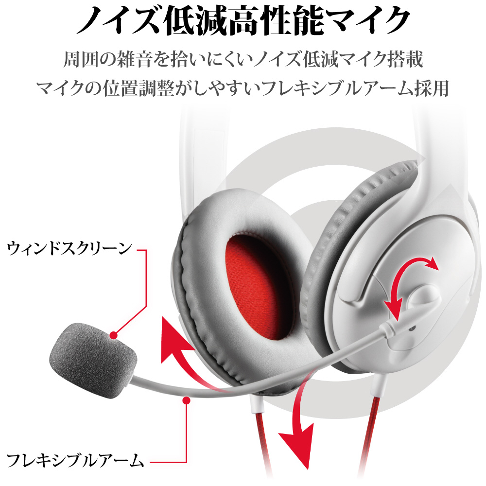 両耳オーバーヘッド 1 5m延長ケーブル付 Ps4 Switch対応 ホワイト Hs Gmwh Ps5対応 の通販はソフマップ Sofmap