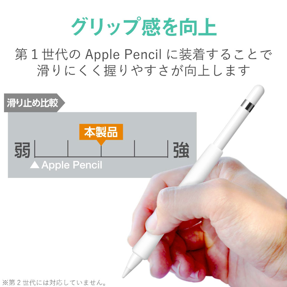 Apple Pencil（第1世代）用 太ペン軸タイプ・ウェーブグリップ クリア TB-APEGFBSCR｜の通販はソフマップ[sofmap]