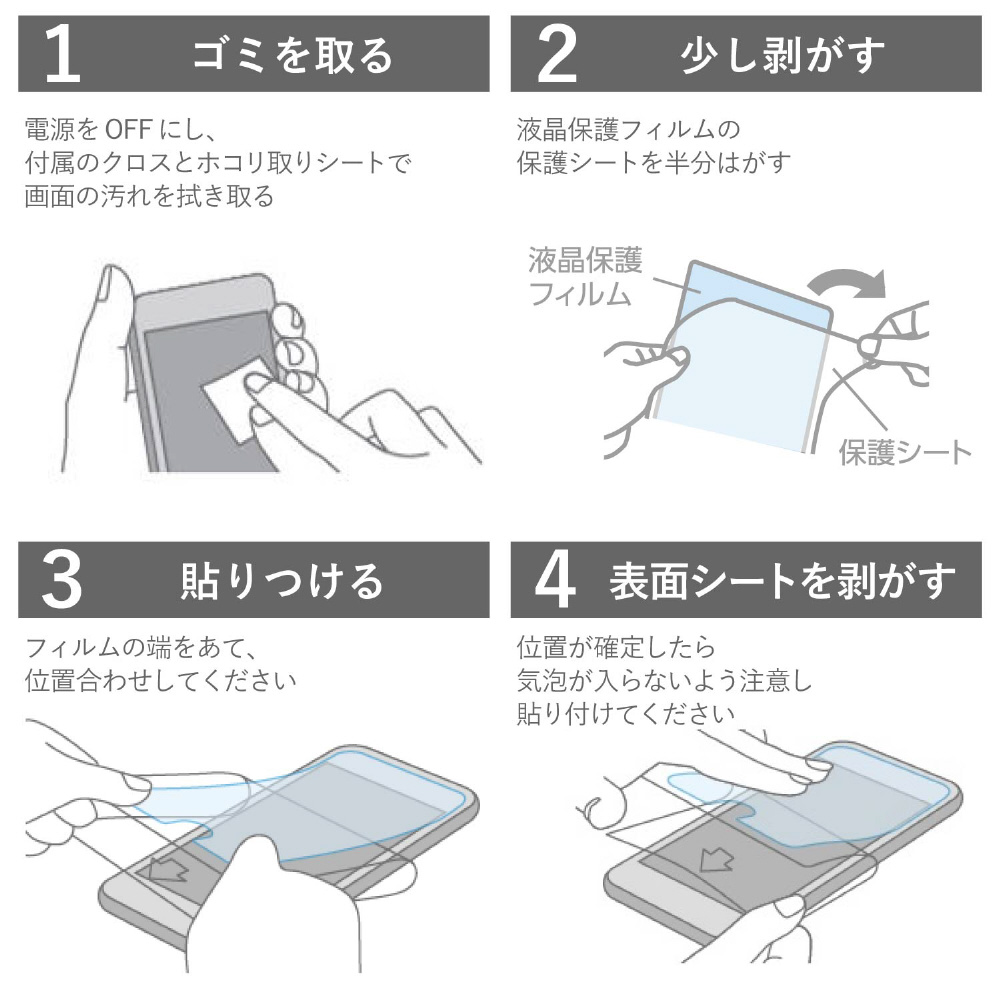 シンプルスマホ５ 液晶保護フィルム 指紋防止 高光沢 Pm S4flfg の通販はソフマップ Sofmap