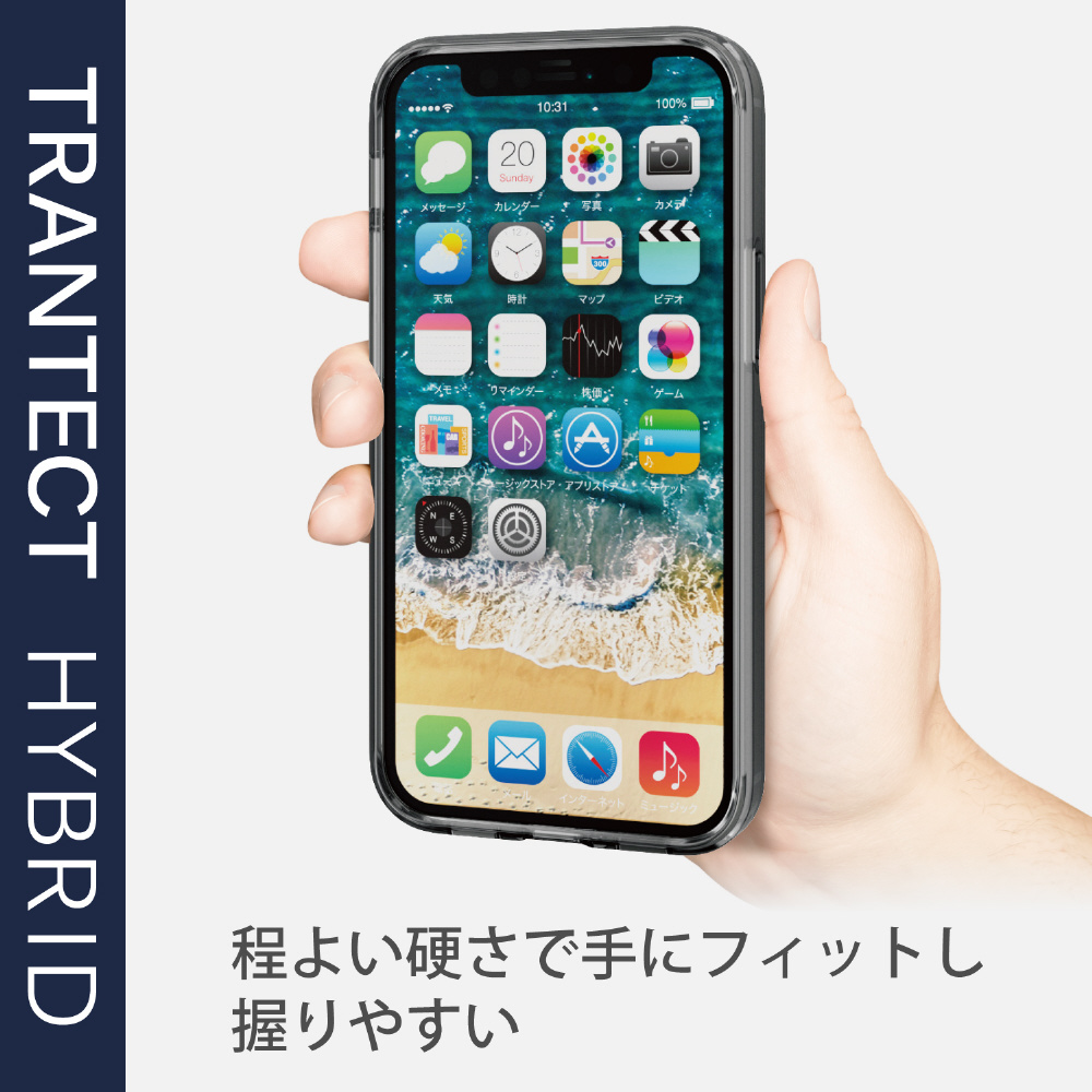 Iphone 12 Mini 5 4インチ対応 ハイブリッドケース Trantect ブラック Pm 0ahvcbk Iphone 12 Mini 5 4インチ ケースの通販はソフマップ Sofmap