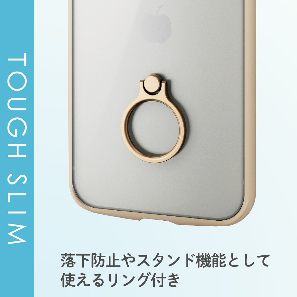 iPhone 12 Pro Max 6.7インチ対応ハイブリッドケース TOUGH SLIM LITE フレームカラー リング付き アイボリー  PM-A20CTSLFCRIV｜の通販はソフマップ[sofmap]