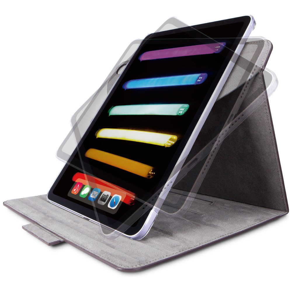 iPad mini（第6世代）用 フラップソフトレザーケース 360度回転 ブラック TB-A21S360BK｜の通販はソフマップ[sofmap]