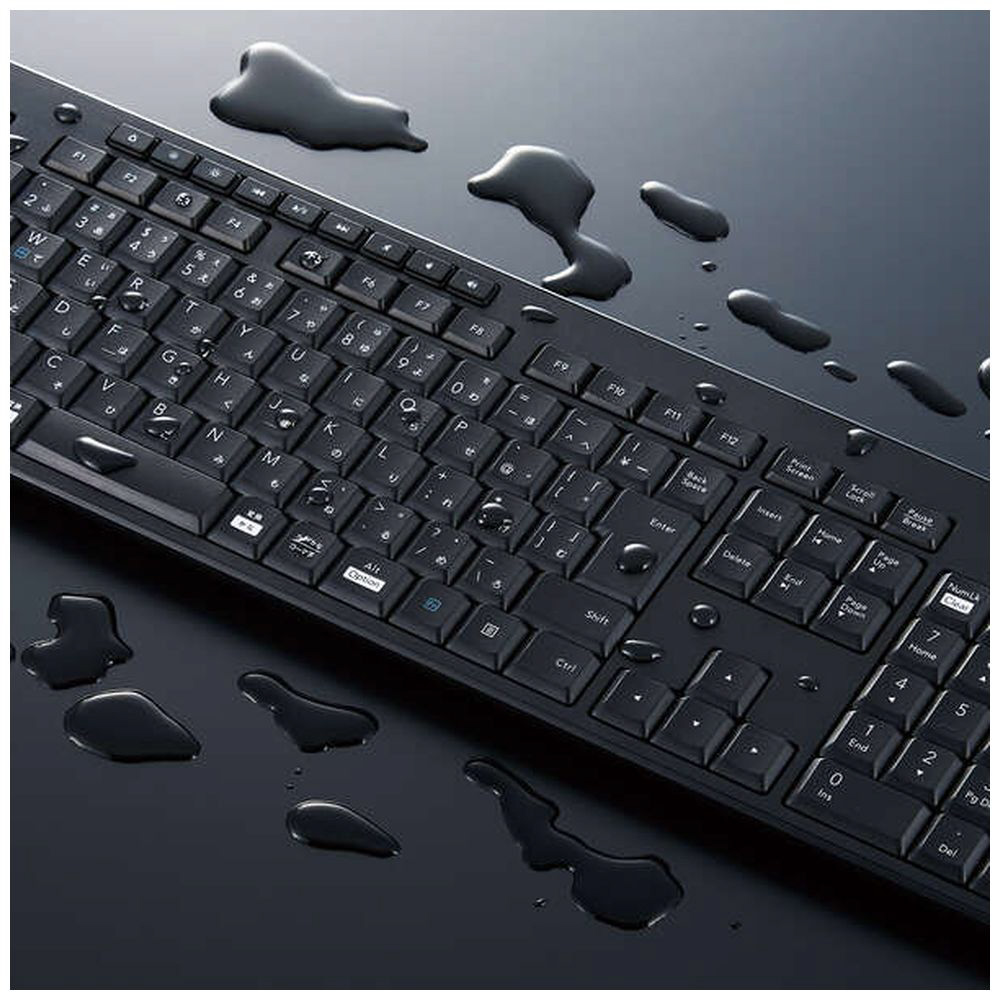 キーボード・マウスセット 抗菌(Chrome/Mac/Win) ブラック TK