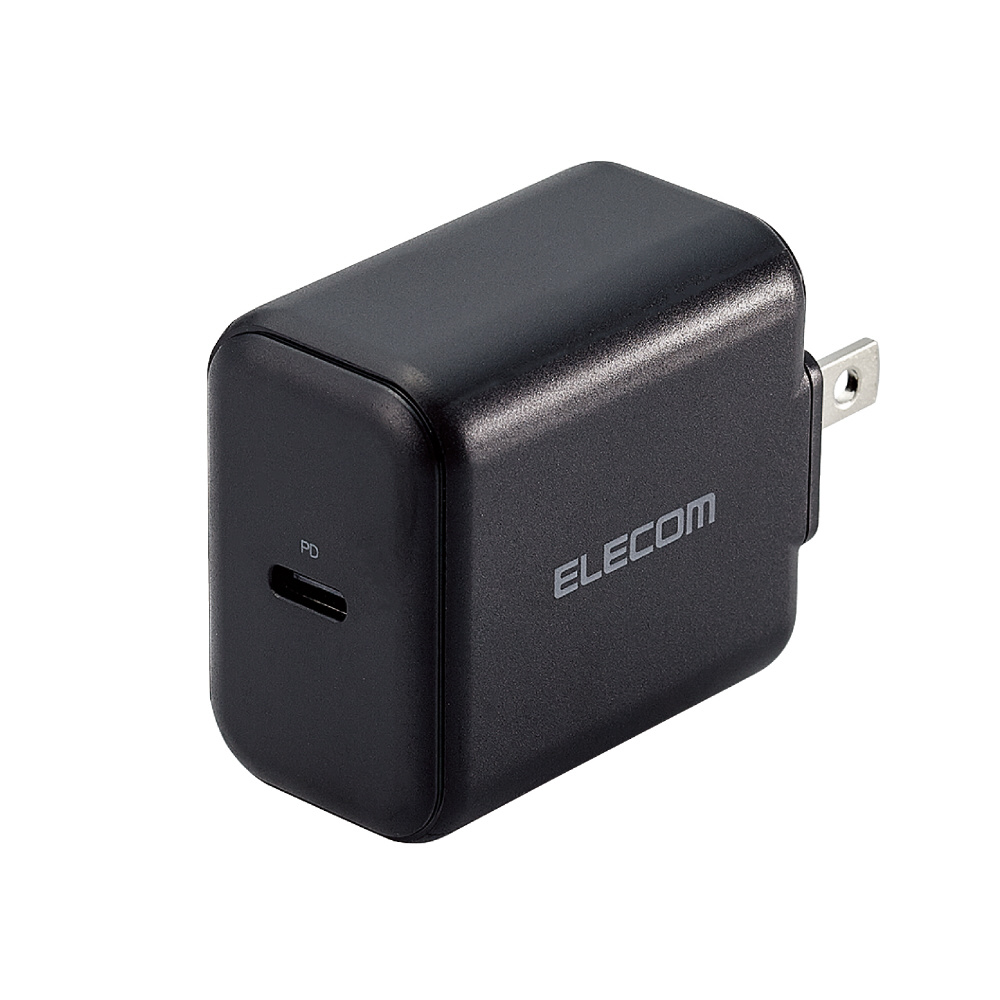 エレコム USB充電器 ACアダプター  折畳式プラグ ポート×2 (2A出力)