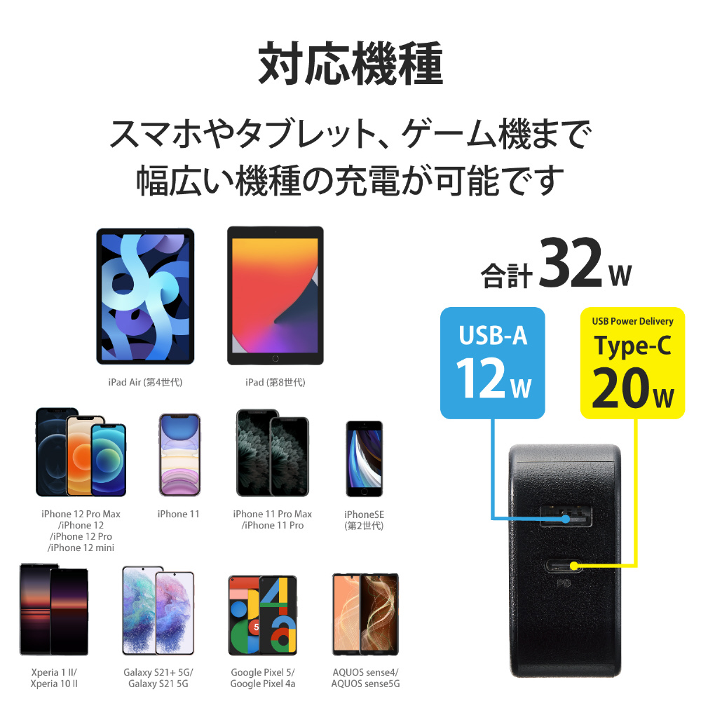 Galaxy A22 5G ケース&フィルム2枚セット ネイビー エレコム - その他