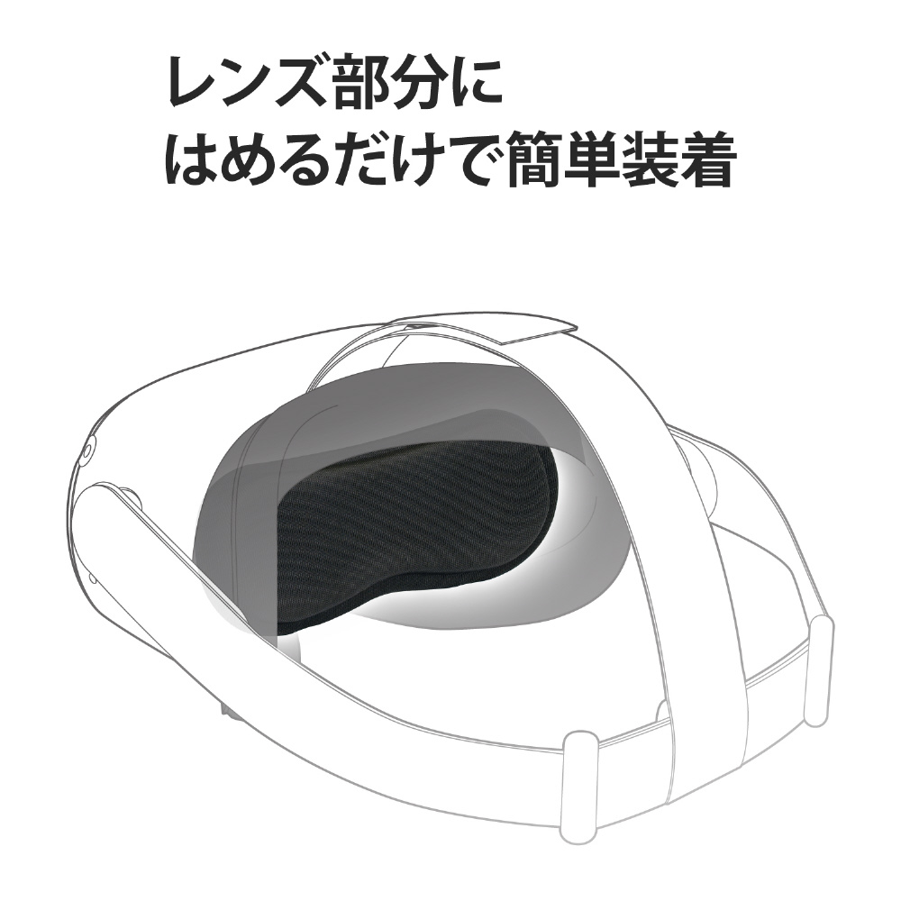 Oculus Quest 2用アクセサリ レンズ保護カバー VR-Q2LC01BK_6