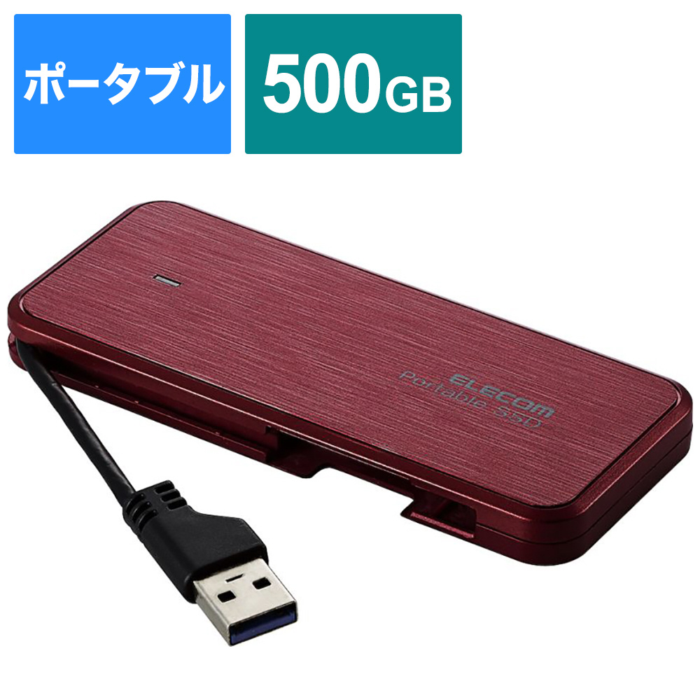 ESD-ECA0500GRDR 外付けSSD USB-A接続 PS5/PS4、録画対応(Chrome