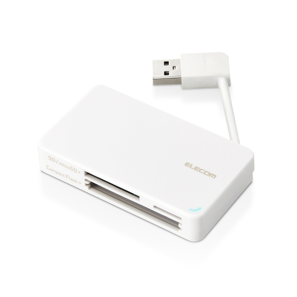 MR-K304WH メモリリーダライタ ケーブル収納タイプ USB2.0対応 ホワイト｜の通販はソフマップ[sofmap]