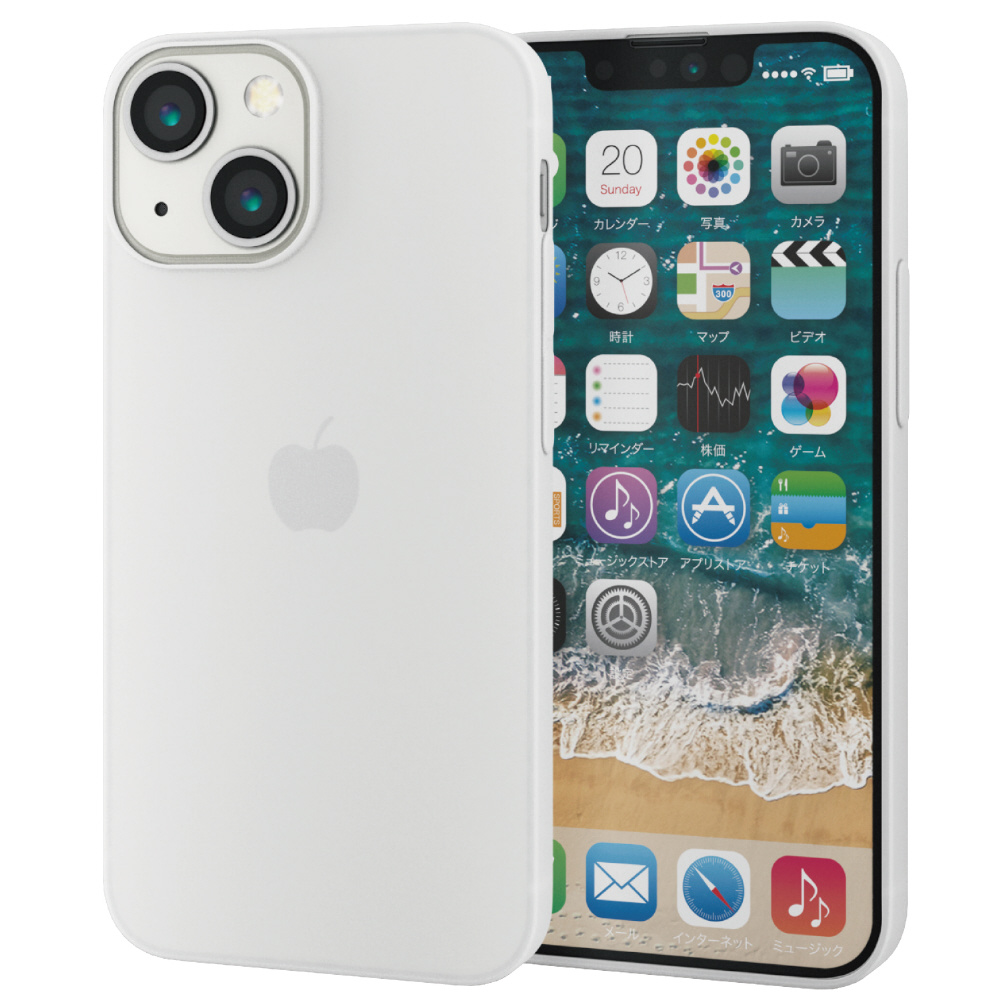 iPhone 13 mini 対応 5.4inch/ソフトケース/極薄/0.5mm PM-A21APP04CR