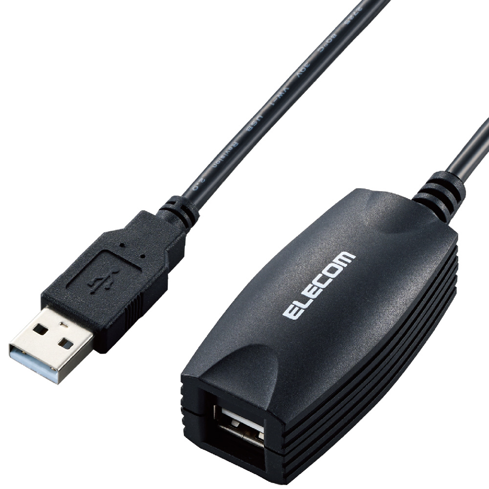 エレコム ELECOM USB-A延長ケーブル [USB-A オス→メス USB-A 1m USB2