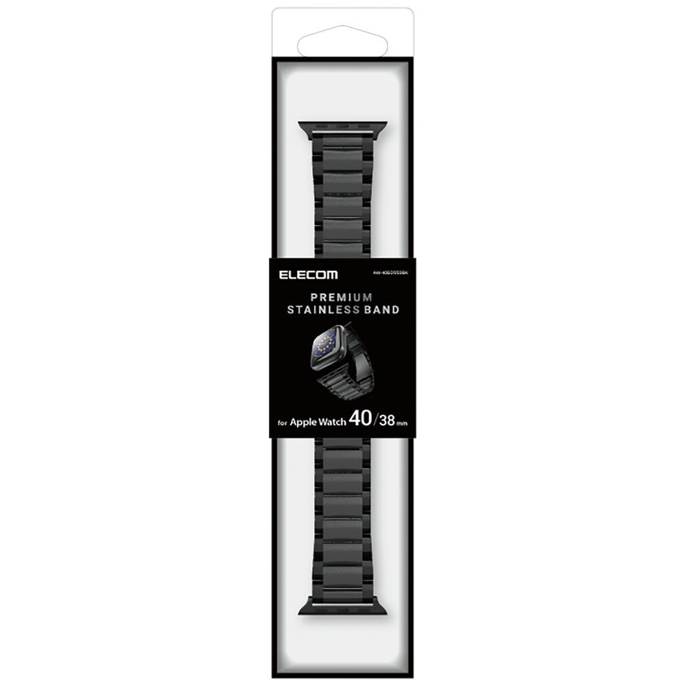 アップルウォッチ バンド ベルト Apple Watch SE 第2世代 第1世代 Series  41mm 40mm 38mm ステンレス 3連 ブラック AW-40BDSS3BK｜の通販はソフマップ[sofmap]