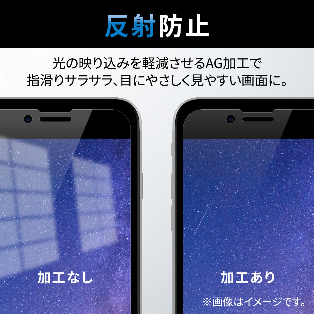 iPhone SE 第3世代/SE 第2世代/8/7/6s/6 用 ガラスフィルム フレーム付