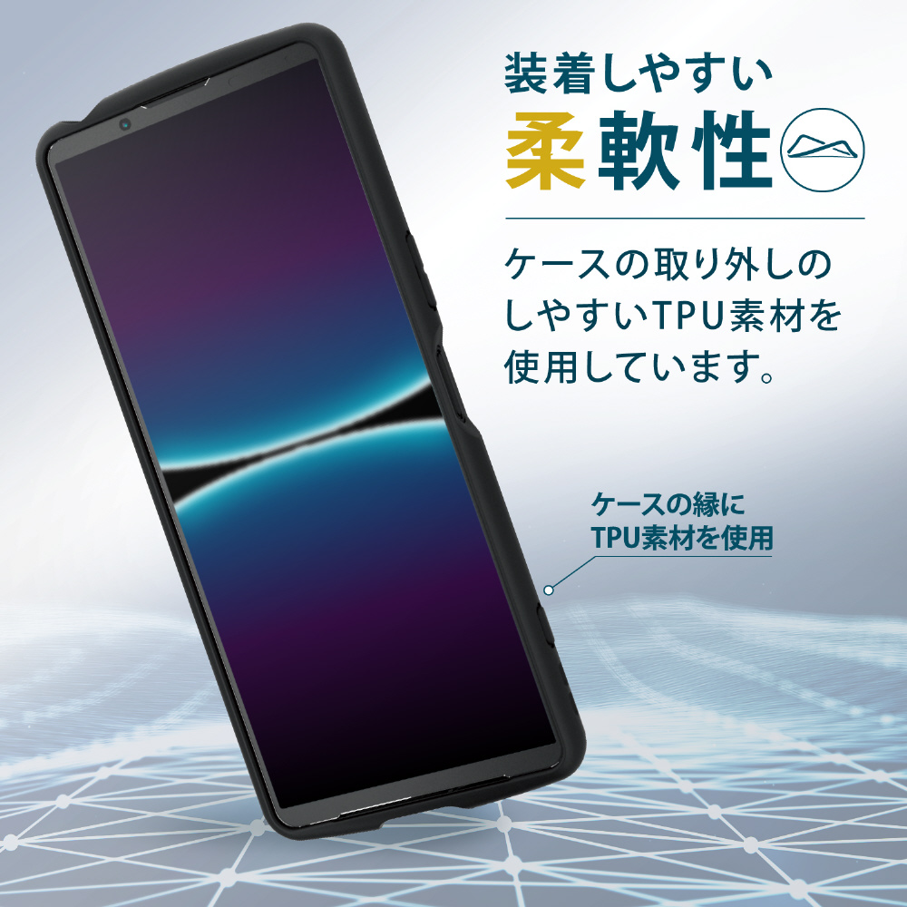 Xperia 1 Ⅳ 256G + Tough Slim Liteケース付き Xperia 1 IV TOUGH SLIM LITE フレームカラー シルキークリア - PM