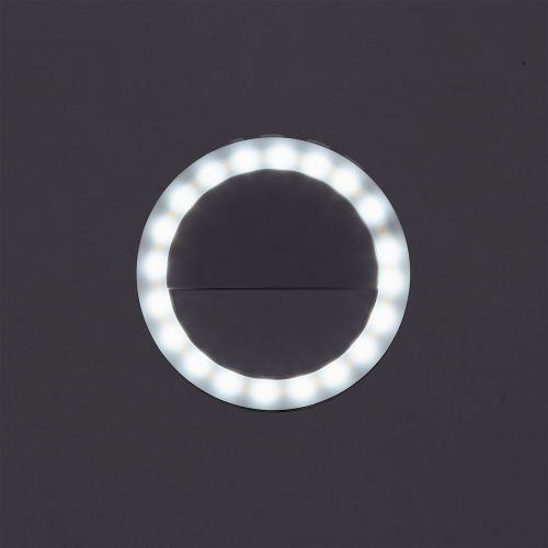 LED リングライト 直径9cm クリップ式 3段階調光 ライト 3色モード USB