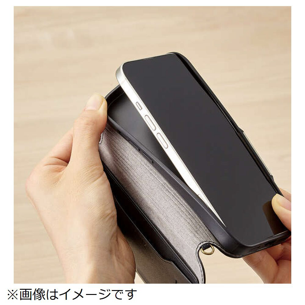 iPhone 15 用 ケース レザー カバー 手帳型 マグネット フラップ 衝撃