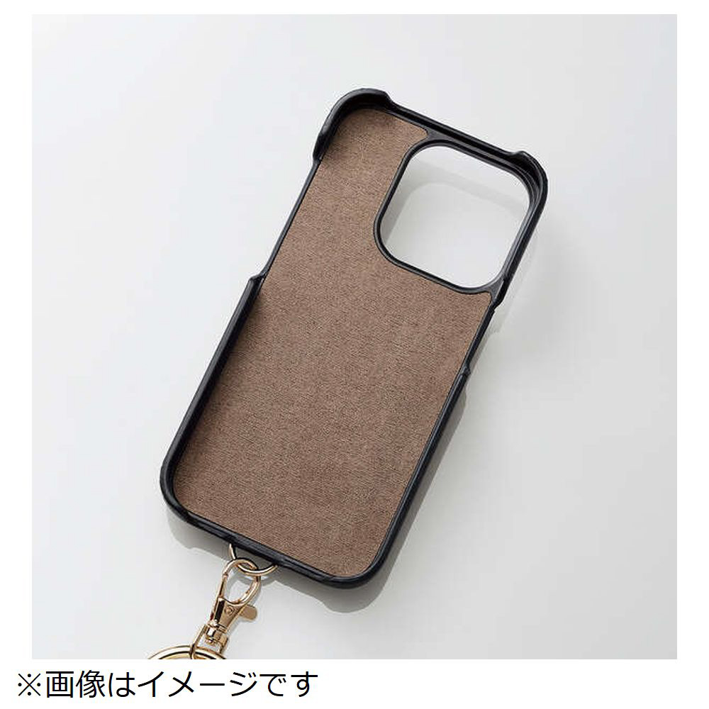 iPhone 15 Pro（6.1インチ） レザーケース オープン ショルダー
