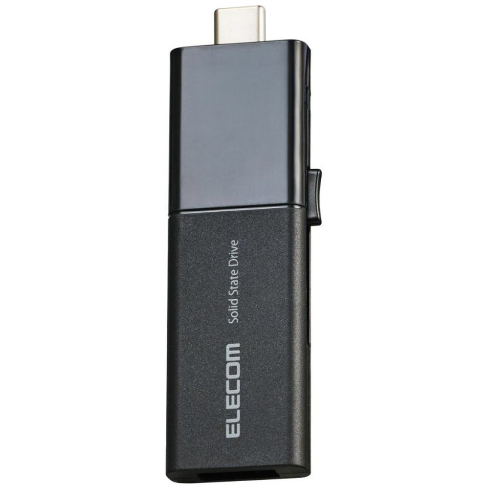 ELECOM - ELECOM　外付けポータブルSSD　ESD-EWB1000GBKR　ブラック　1TB エレコム ESD-EWB1000GBKR 外付けポータブルSSD 1TB USB Type-C