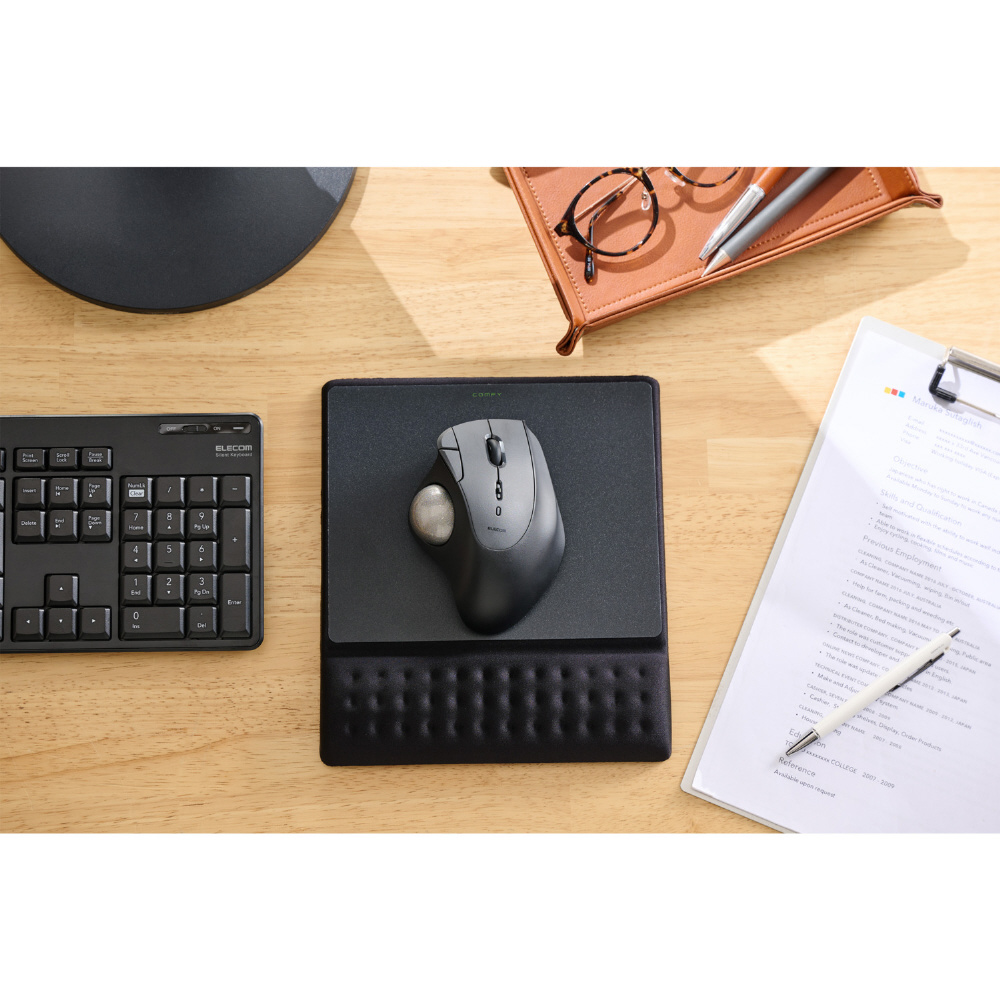 MP-CF096WBK マウスパッド [202x230x25mm] リストレスト付 COMFY