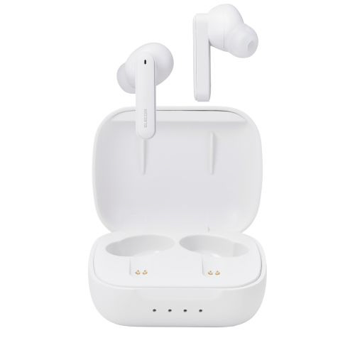 ELECOM - ELECOM　ハイレゾ対応 完全ワイヤレスノイズキャンセリングヘッドホン　LBT-TWS18WH　オフホワイト 完全ワイヤレスイヤホン オフホワイト LBT-TWS18WH ［ワイヤレス