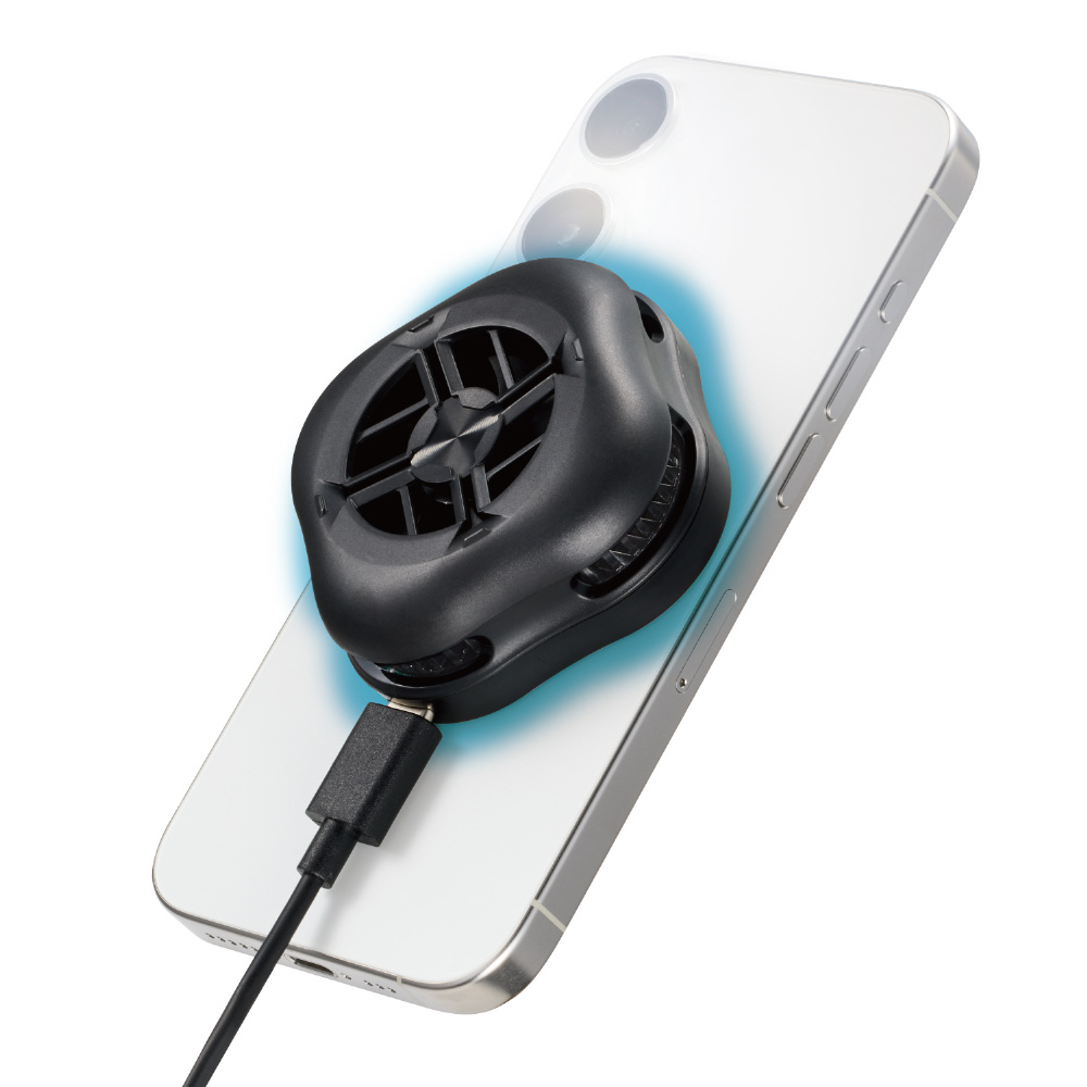 スマホクーラー ペルチェ素子 マグネット 冷却ファン USB給電式 最高約