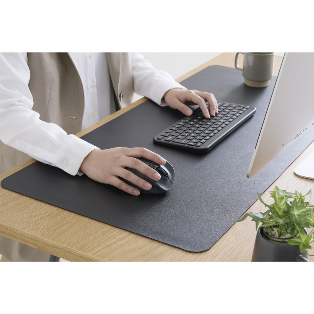 MP-DM04BK デスクマット [900x430x1.7mm] ソフトレザー ブラック｜の