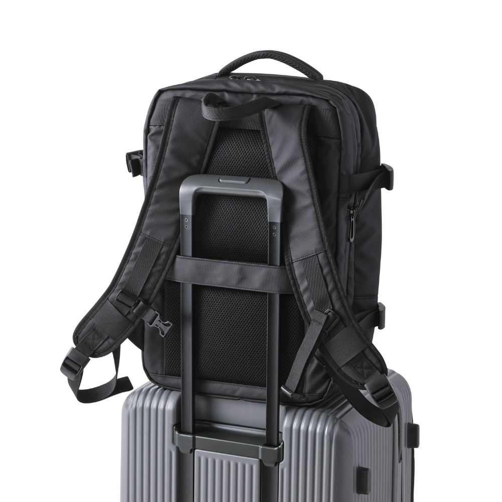 ノートパソコン対応 [～15.6インチ] マチ拡張出張バックパック 22～33L