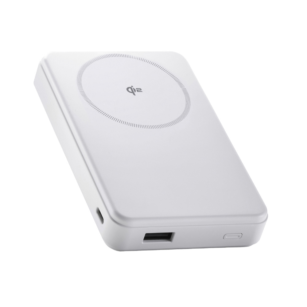 マグネット式 Qi2 最大15W モバイルバッテリー ( ワイヤレス充電 / USB