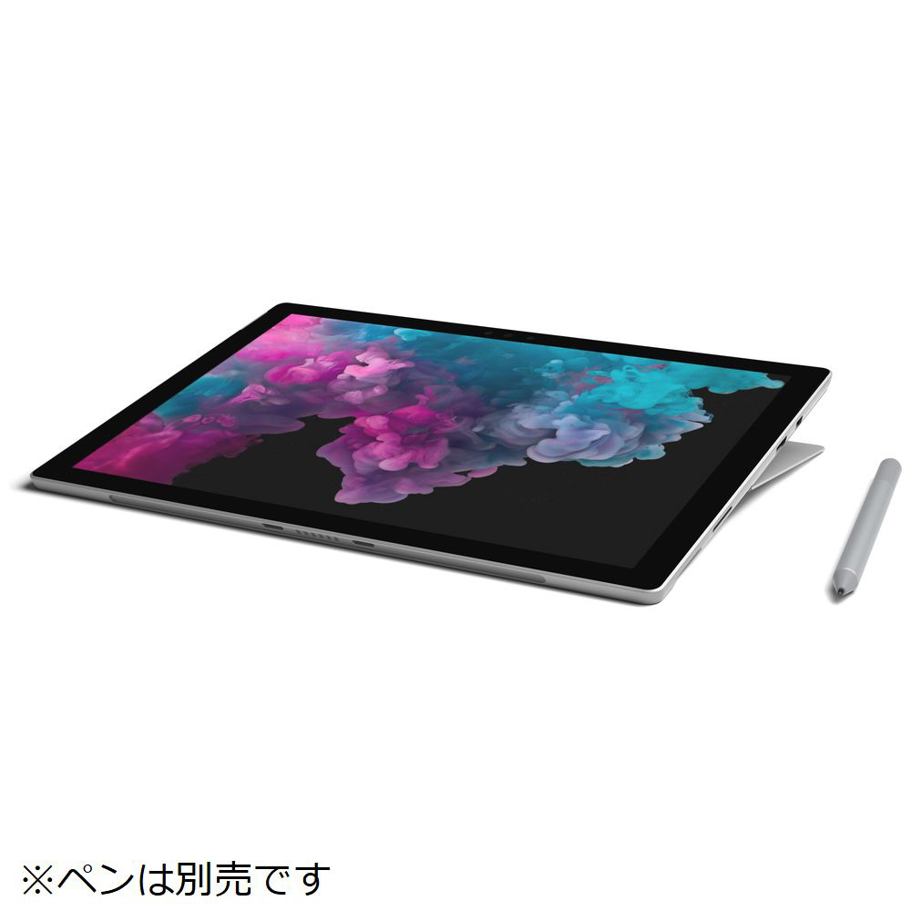 Windowsタブレット Surface Pro6（サーフェスプロ6） シルバー KJU-00014 ［12.3型 /Windows10 Home  /intel Core i7 /Office HomeandBusiness /メモリ：8GB /SSD：256GB /2018年10月モデル ］|Microsoft(マイクロソフト)