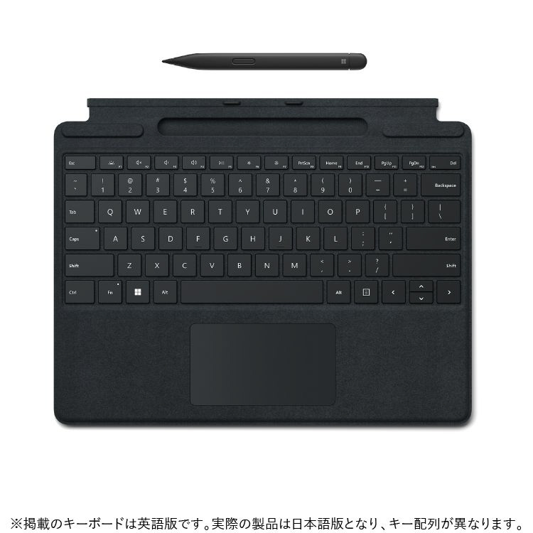 スリム ペン 2 付き Surface Pro Signature キーボード ブラック 8X6