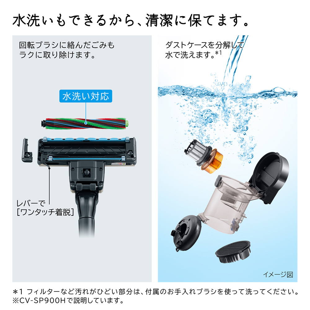 サイクロン式掃除機 パワかるサイクロン シャンパンゴールド CV-SP900H