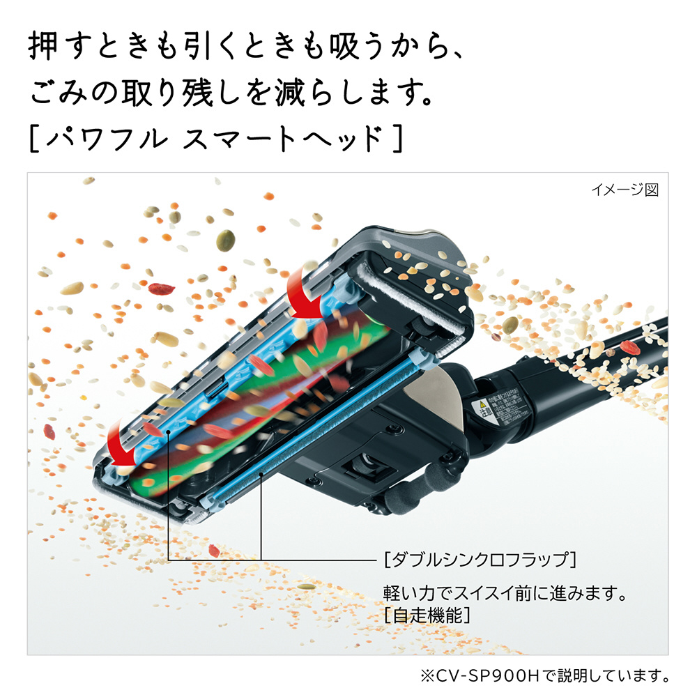 サイクロン式掃除機 パワかるサイクロン ルビーレッド CV-SP300H-R 