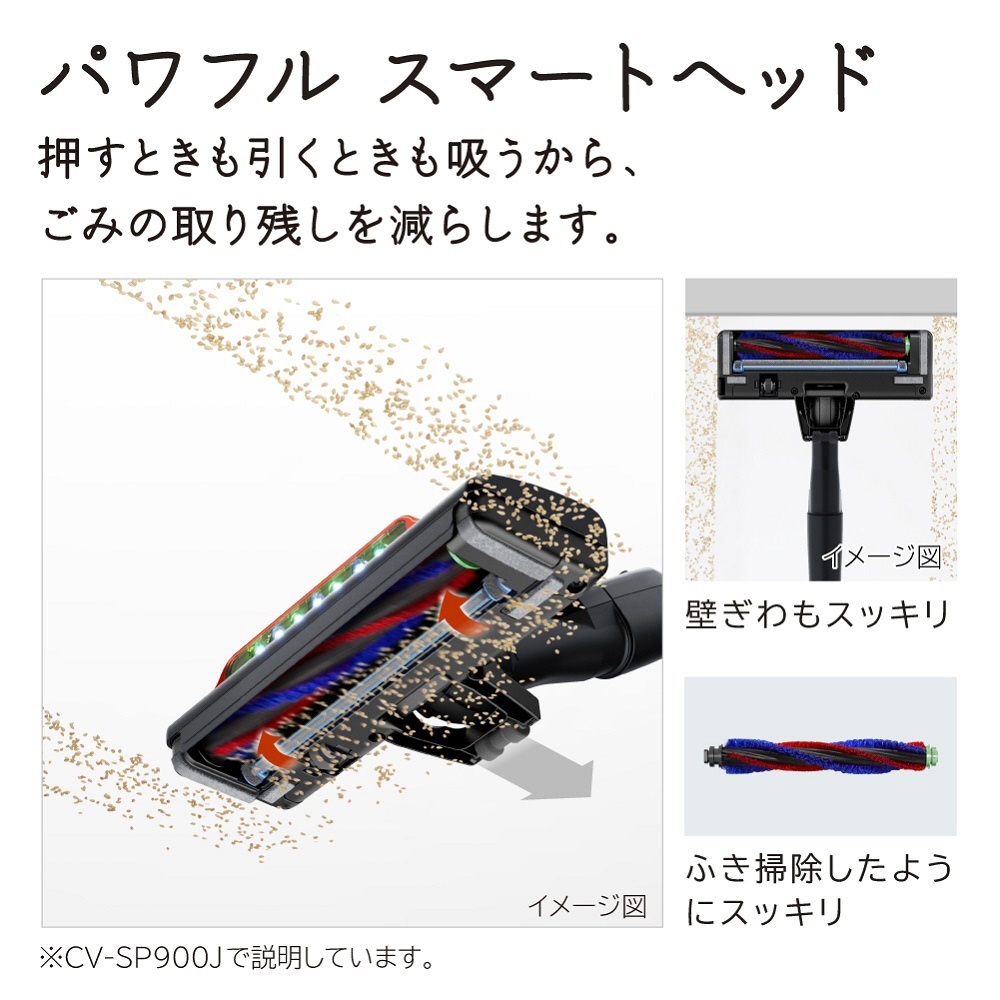 展示品〕 紙パック式掃除機 シャンパンゴールド CV-KP900J-N ［紙パック式 /コード式］｜の通販はソフマップ[sofmap]