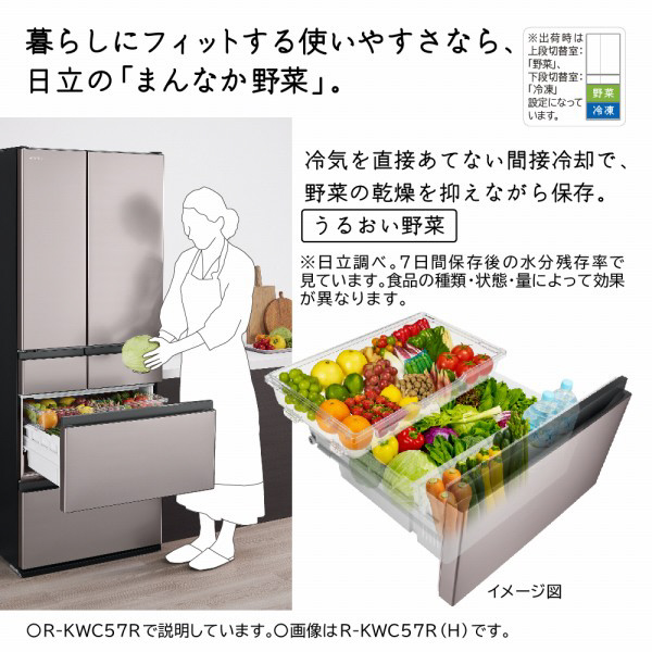 日立部品：ケース組（野菜）「下段ケース」 R-WX74K-003冷凍冷蔵庫用 